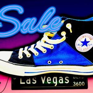 Converse BLACK/BLUE High-Top Sneakers